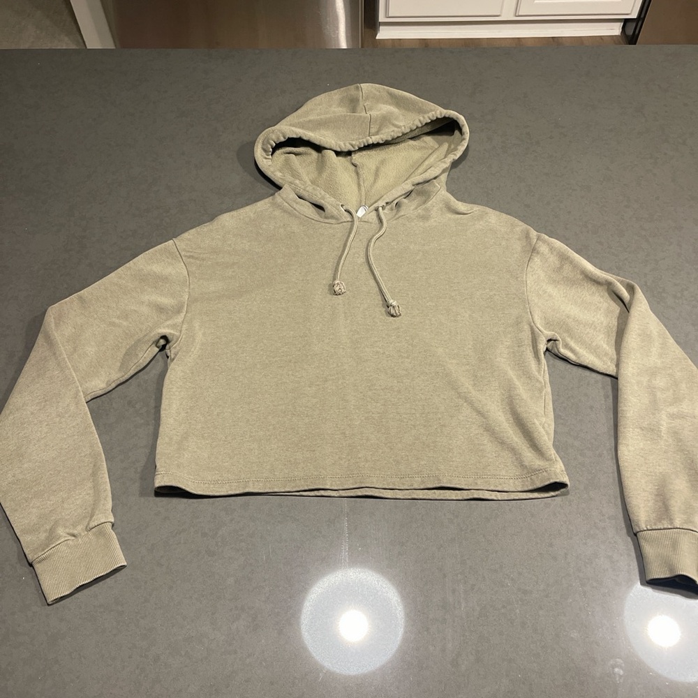 Casual Olive Green Hoodie for Women